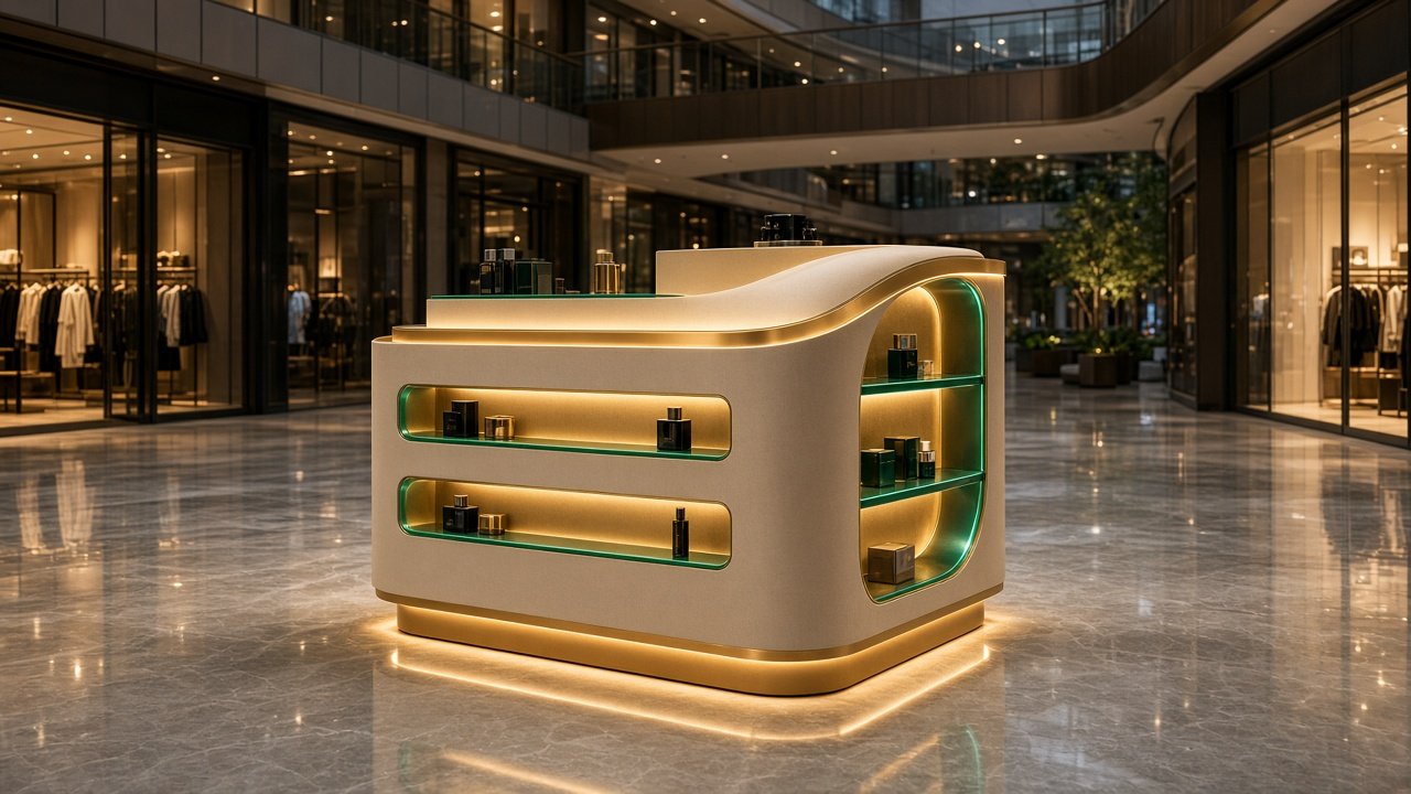 Kiosk stalls — Lit islands · modern trade