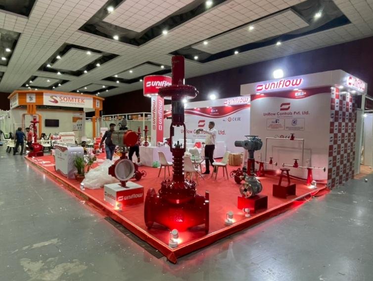 Uniflow Controls expo stall — Exhibition architecture